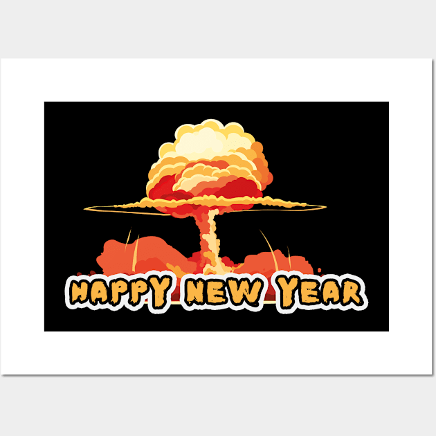 Happy New Year Funny Design, Merry Christmas, 2021 Wall Art by Utopia Shop